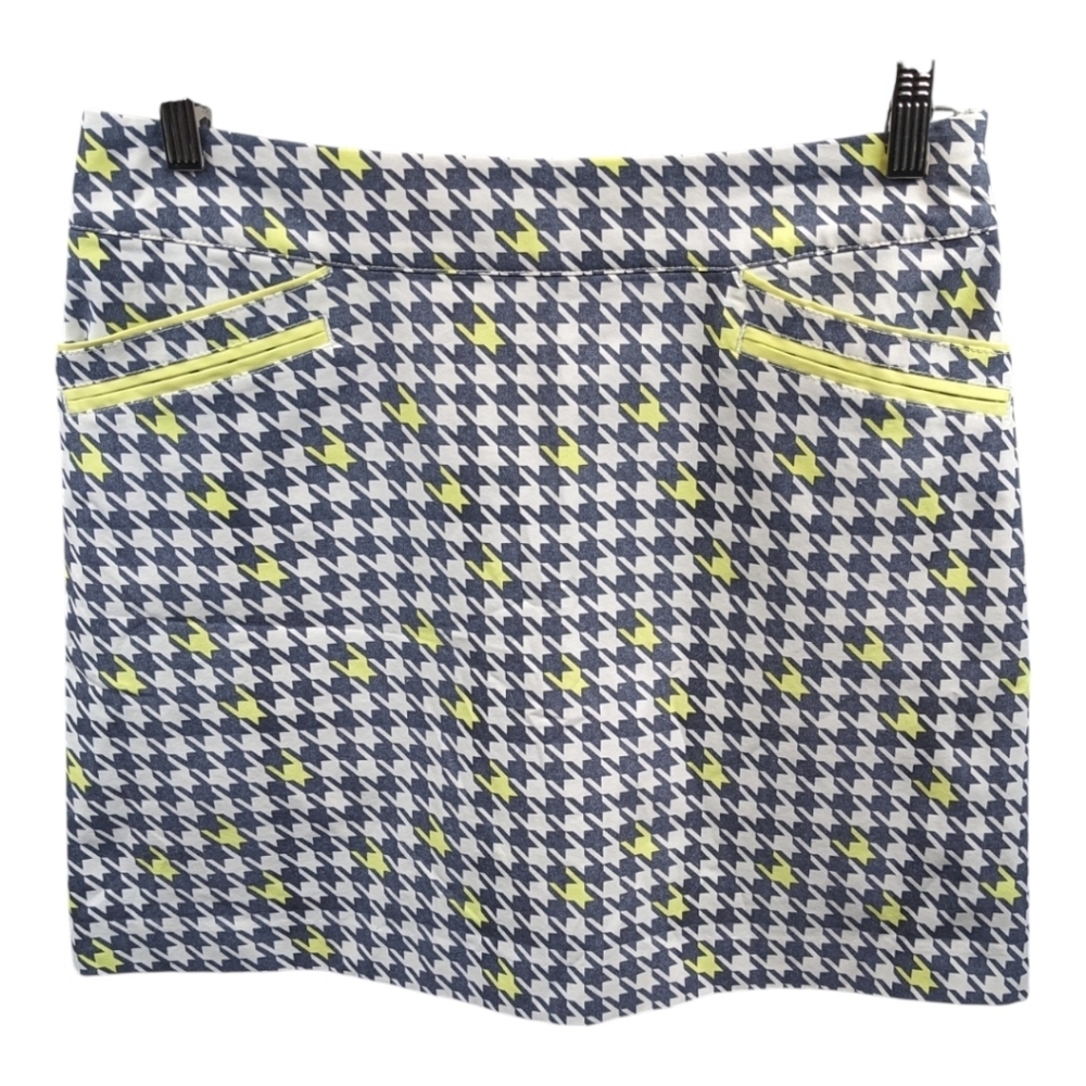 Annika Houndstooth Mini Golf Skort Sz 6